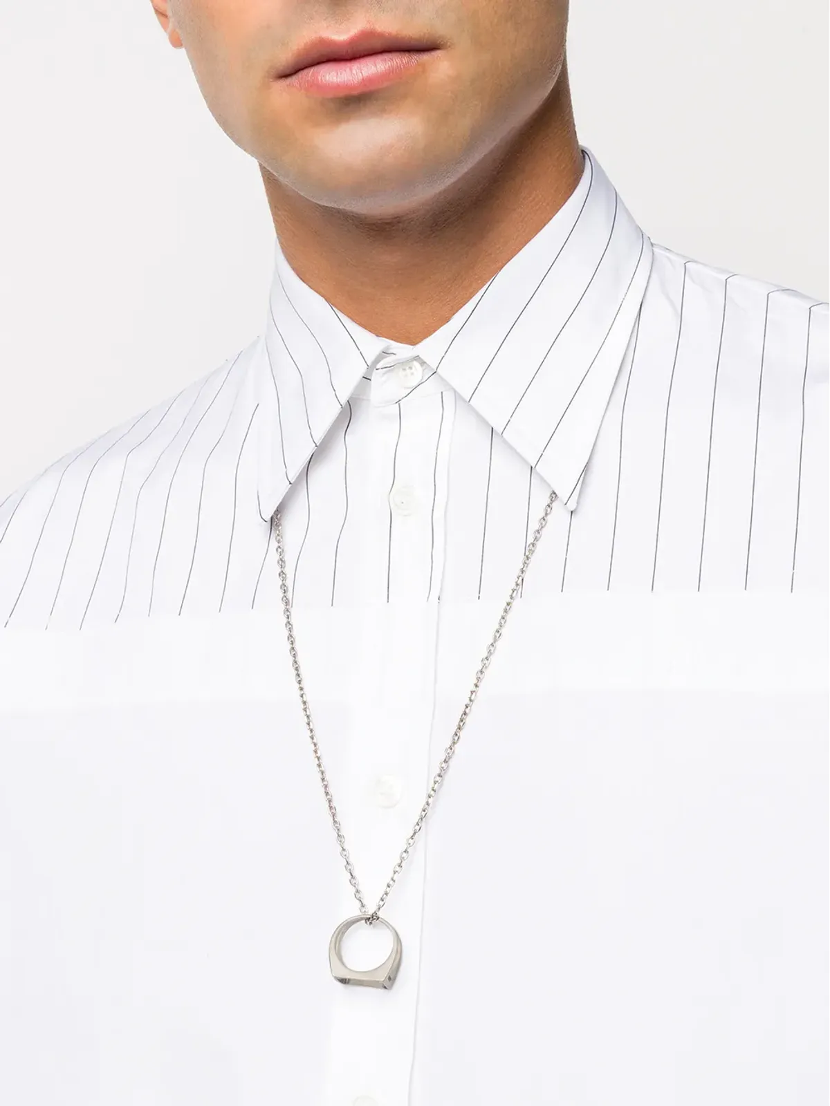 Maison Margiela Décortiqué リングチャーム ネックレス - Silver - 画像2