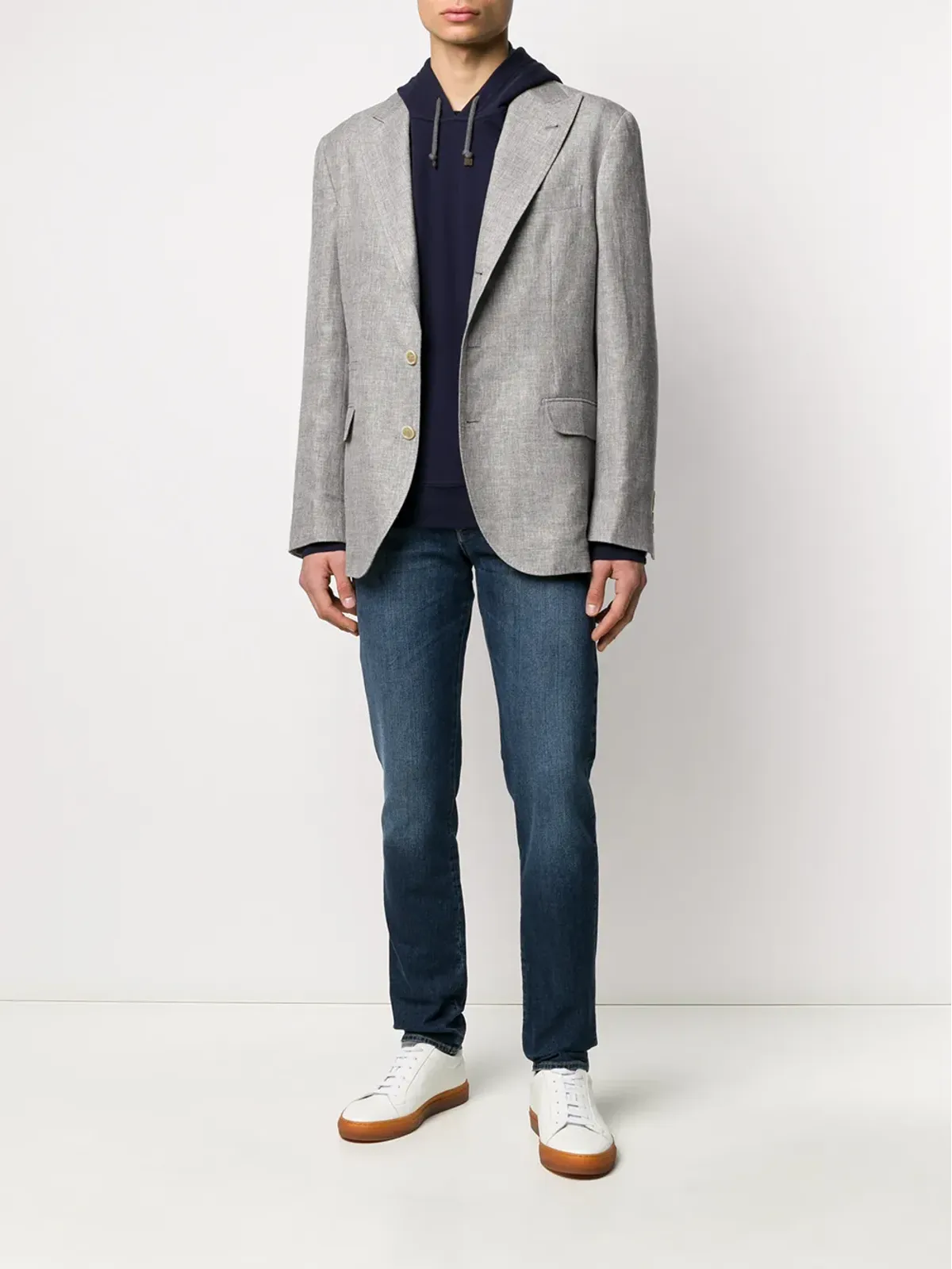 Brunello Cucinelli スリムフィット・ストーンウォッシュドジーンズ - 画像2