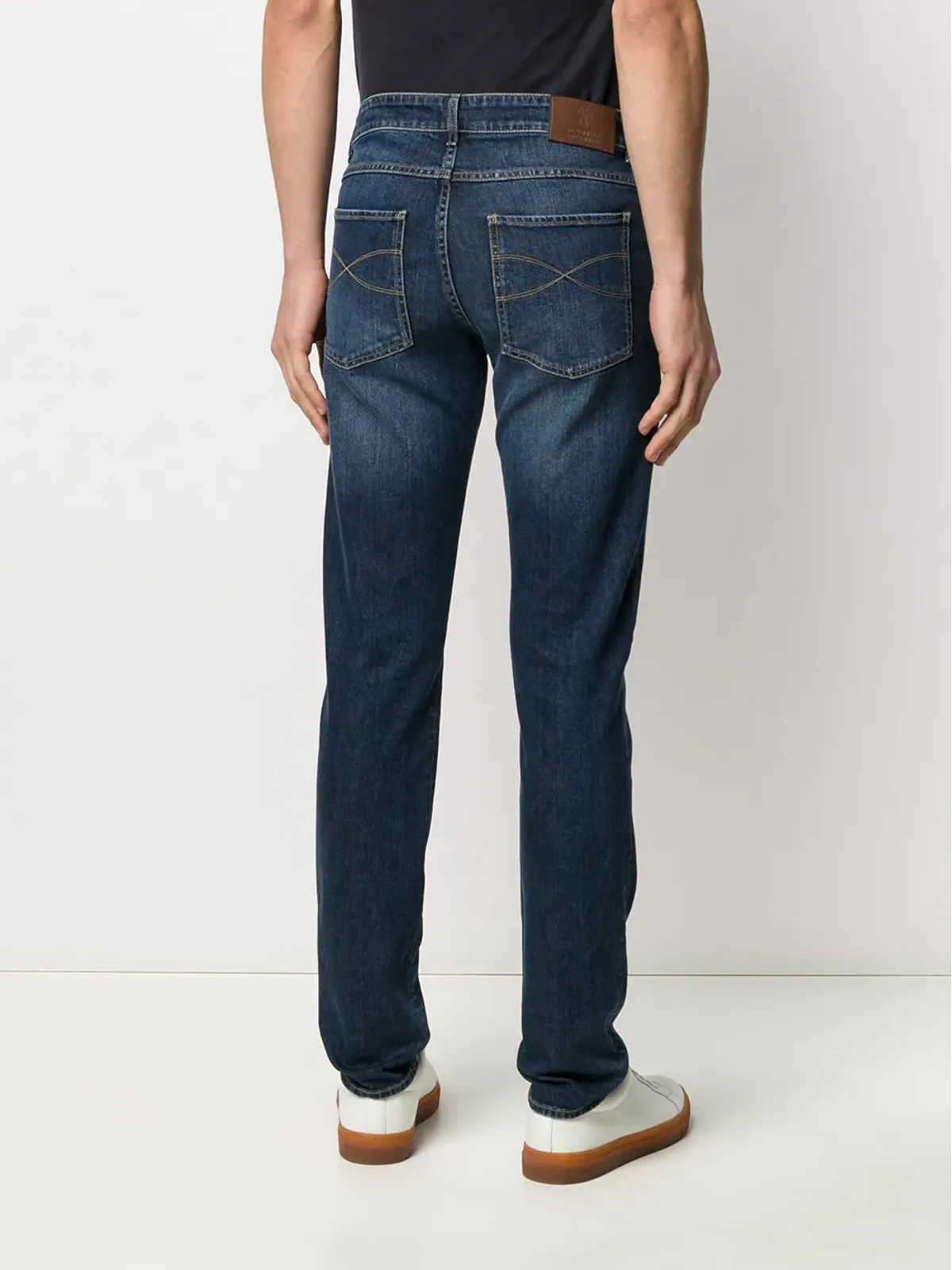 Brunello Cucinelli スリムフィット・ストーンウォッシュドジーンズ - 画像4