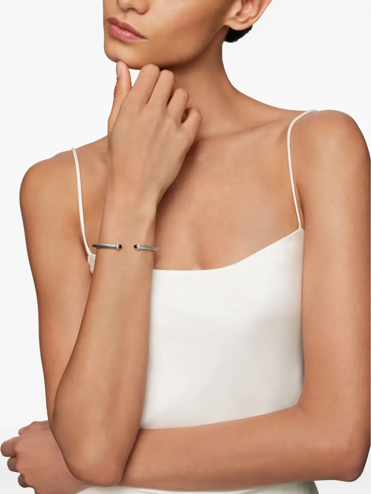 David Yurman クラシック ケーブル ブレスレット ダイヤモンド - 画像2