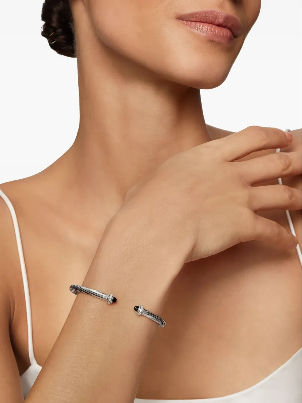 David Yurman クラシック ケーブル ブレスレット ダイヤモンド - 画像3