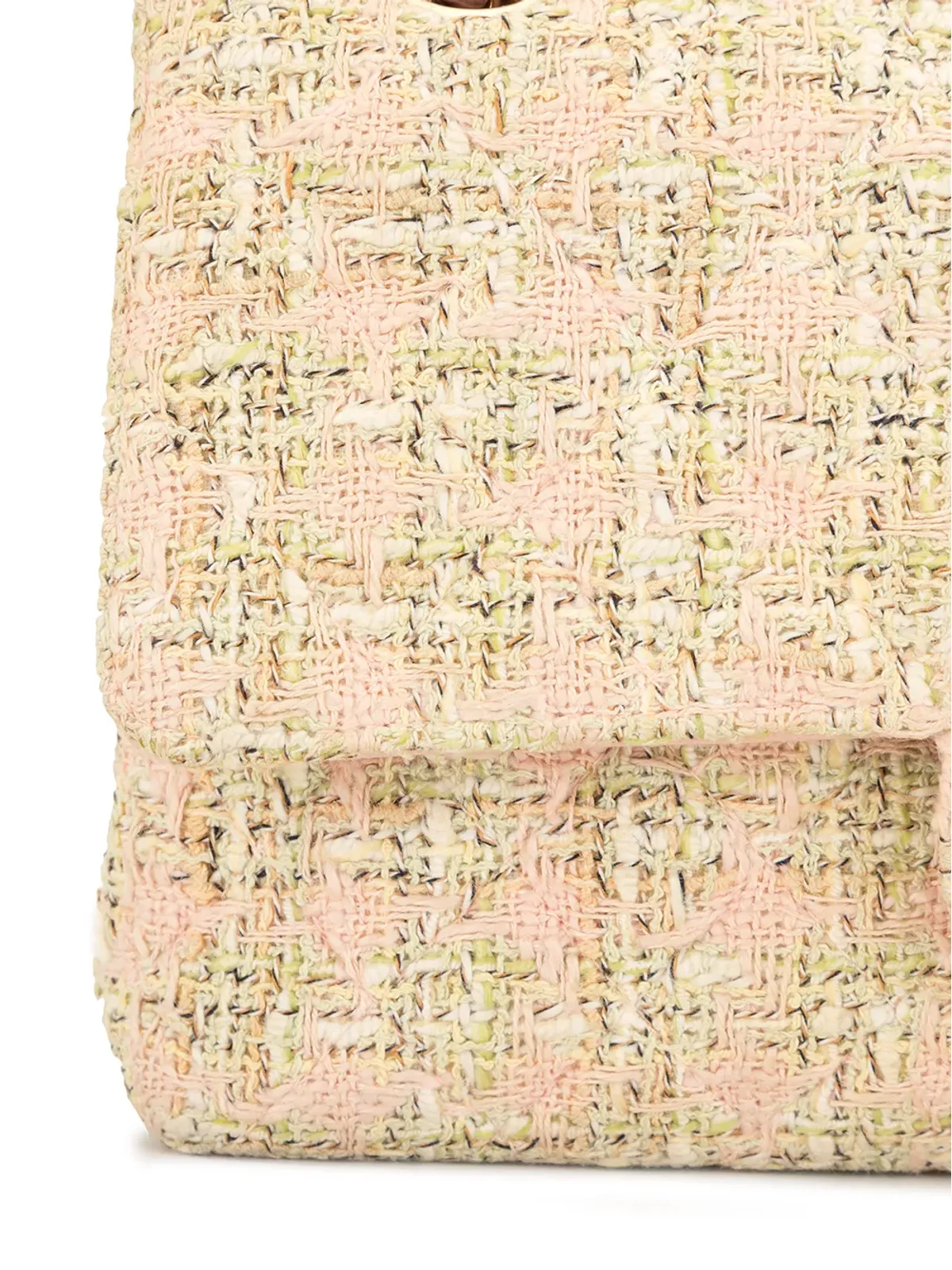 CHANEL ビンテージ 2006 ツイード ダブルフラップ ショルダーバッグ - マルチカラー - 画像4