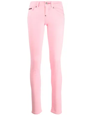 Philipp Plein ピンクのミッドライズスキニージーンズ - サムネイル1