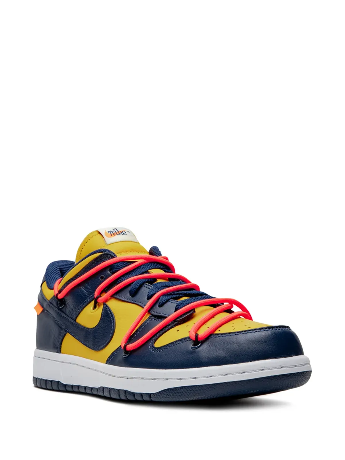 Nike X Off-White ダンク ロー ユニバーシティゴールド スニーカー - ブルー - 画像2