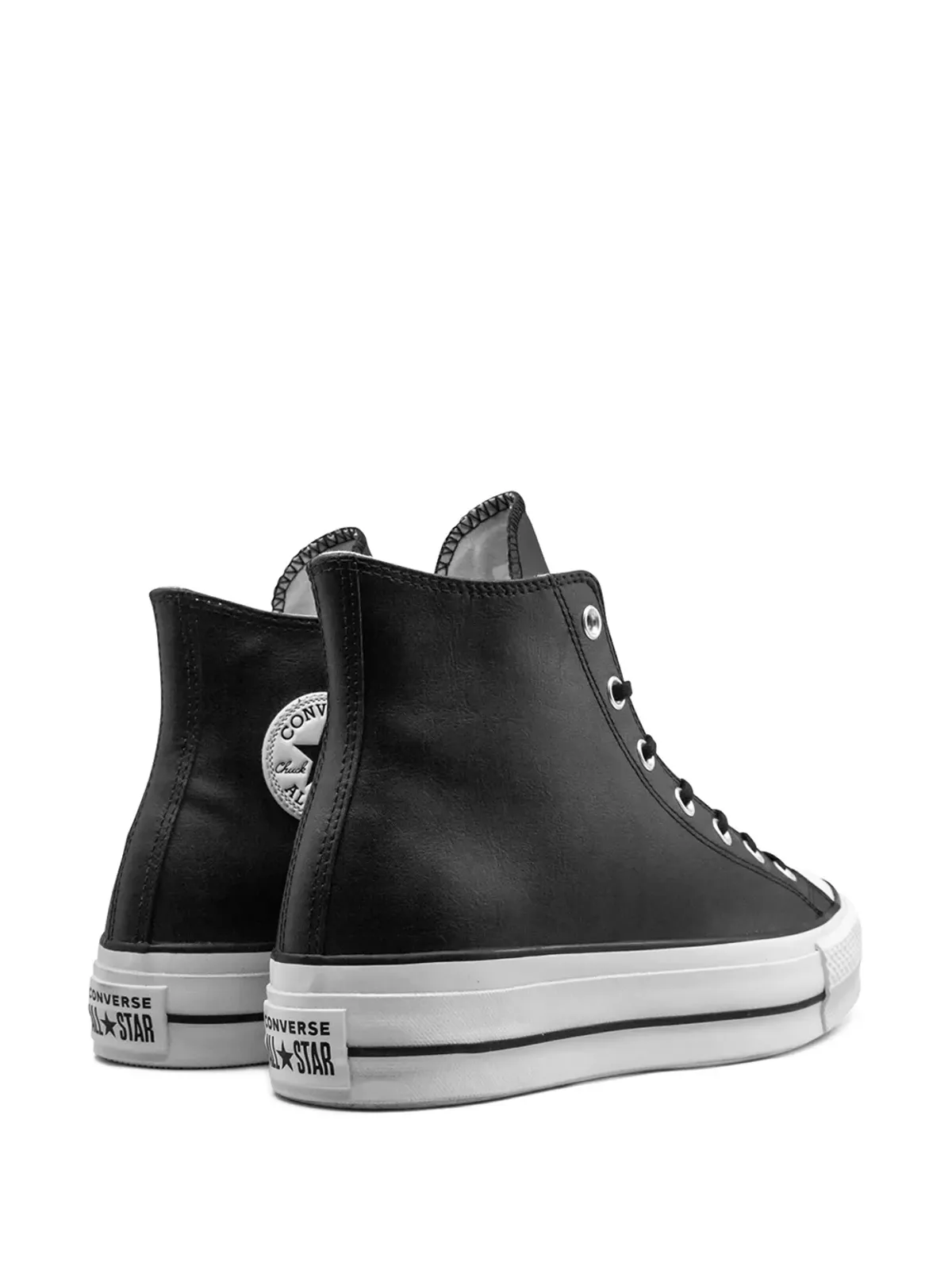 Converse CTAS Lift Clean Hi スニーカー ブラック - 画像3