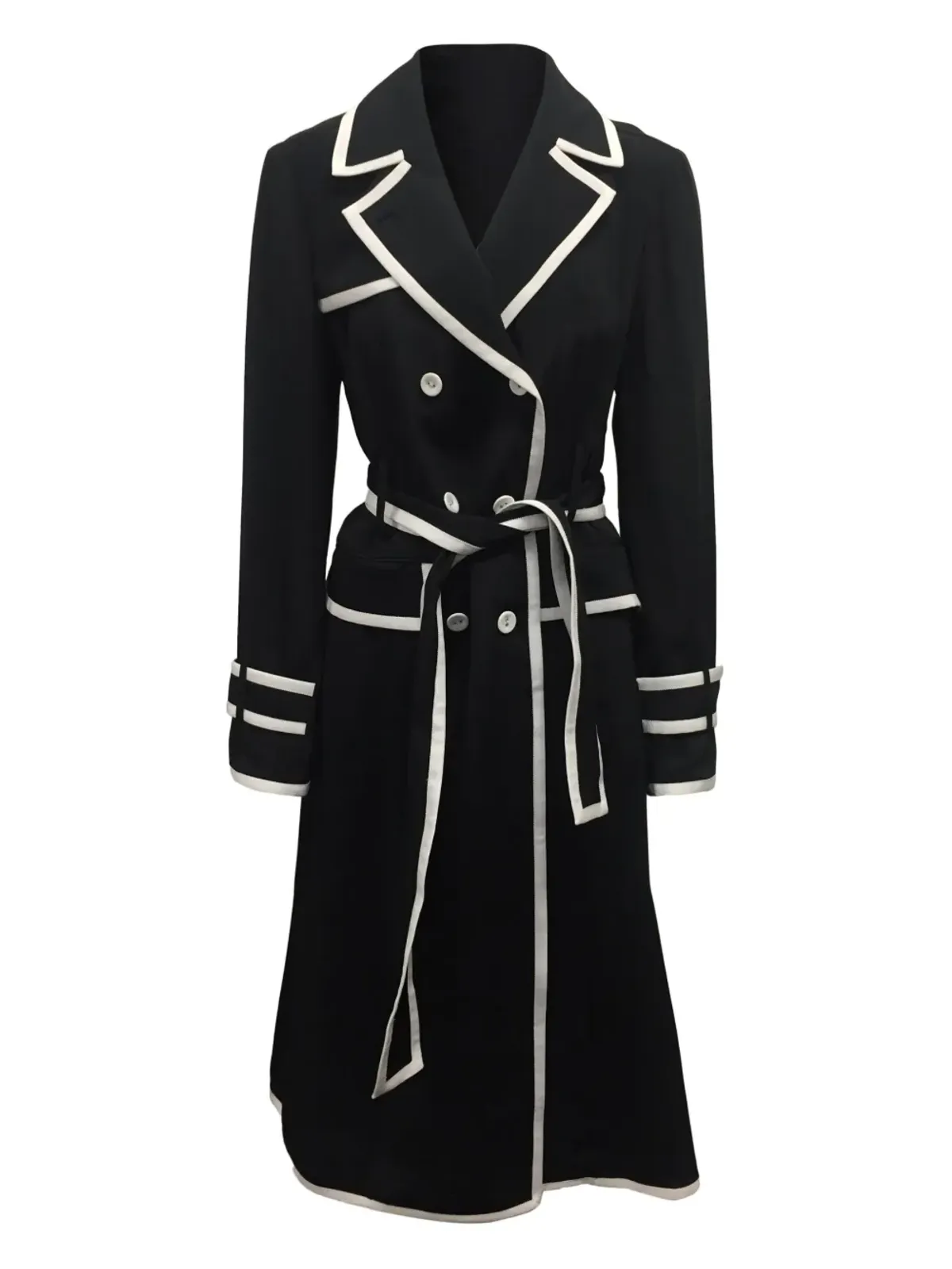 Thom Browne グログランリボン付きトレンチコートドレス - 画像1