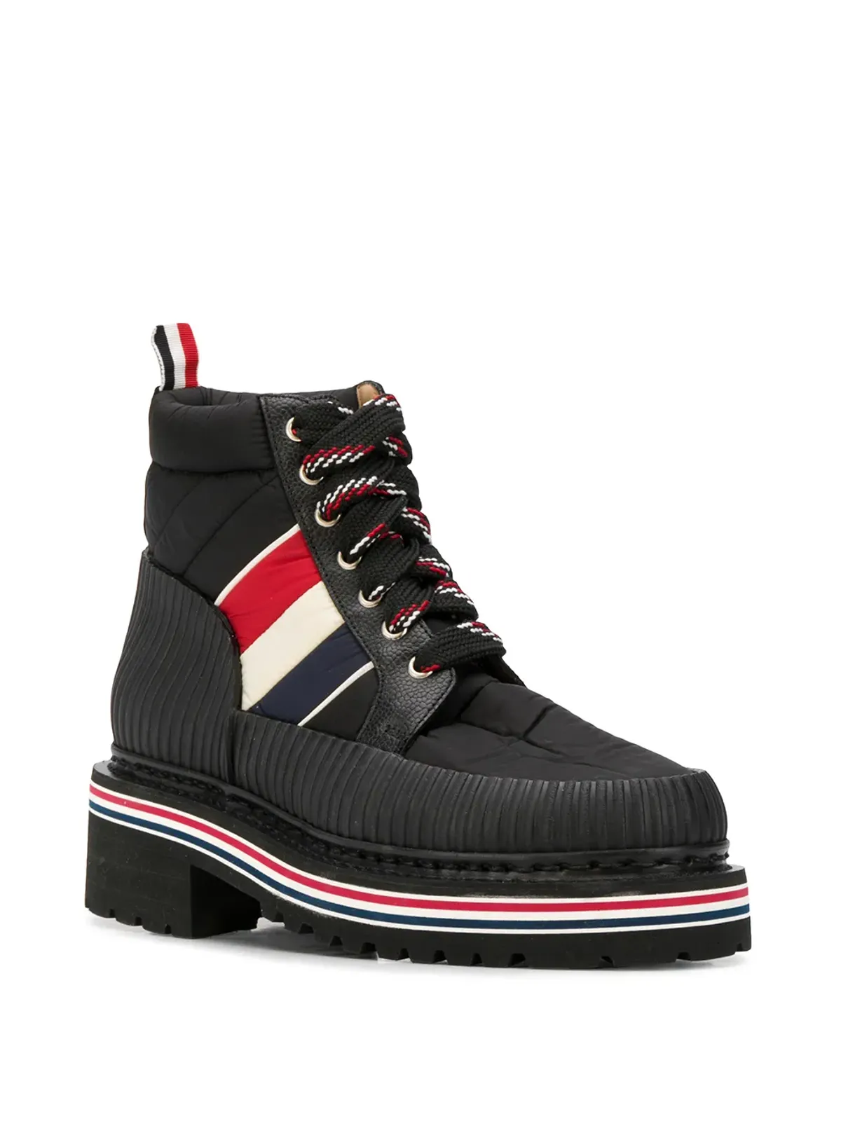 Thom Browne トリコロールストライプ ハイキングブーツ - 画像2