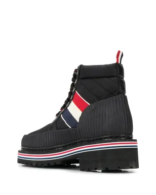 Thom Browne トリコロールストライプ ハイキングブーツ - サムネイル3