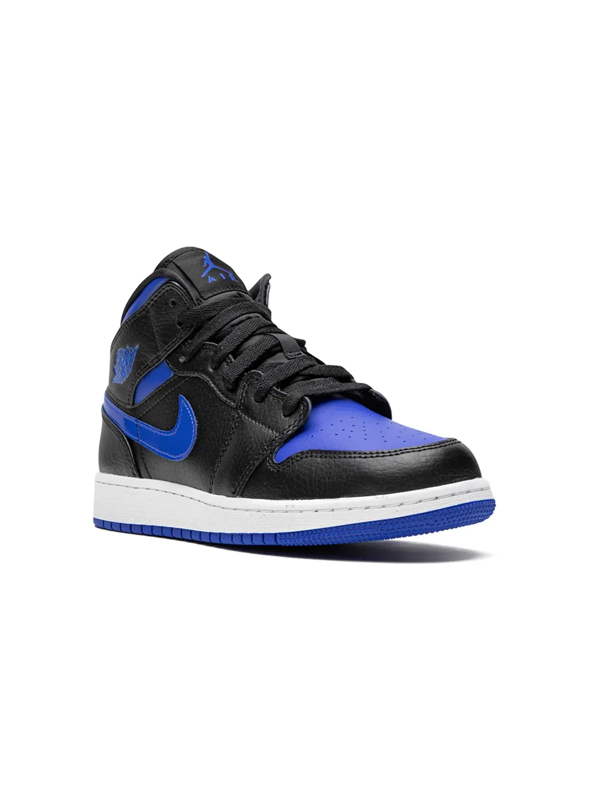 Jordan Kids エアジョーダン 1 ミッド ブラックロイヤル スニーカー - 画像1