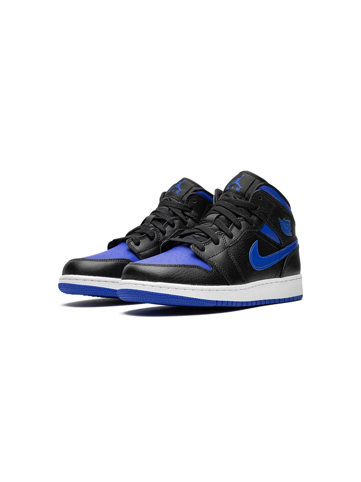 Jordan Kids エアジョーダン 1 ミッド ブラックロイヤル スニーカー - 画像2