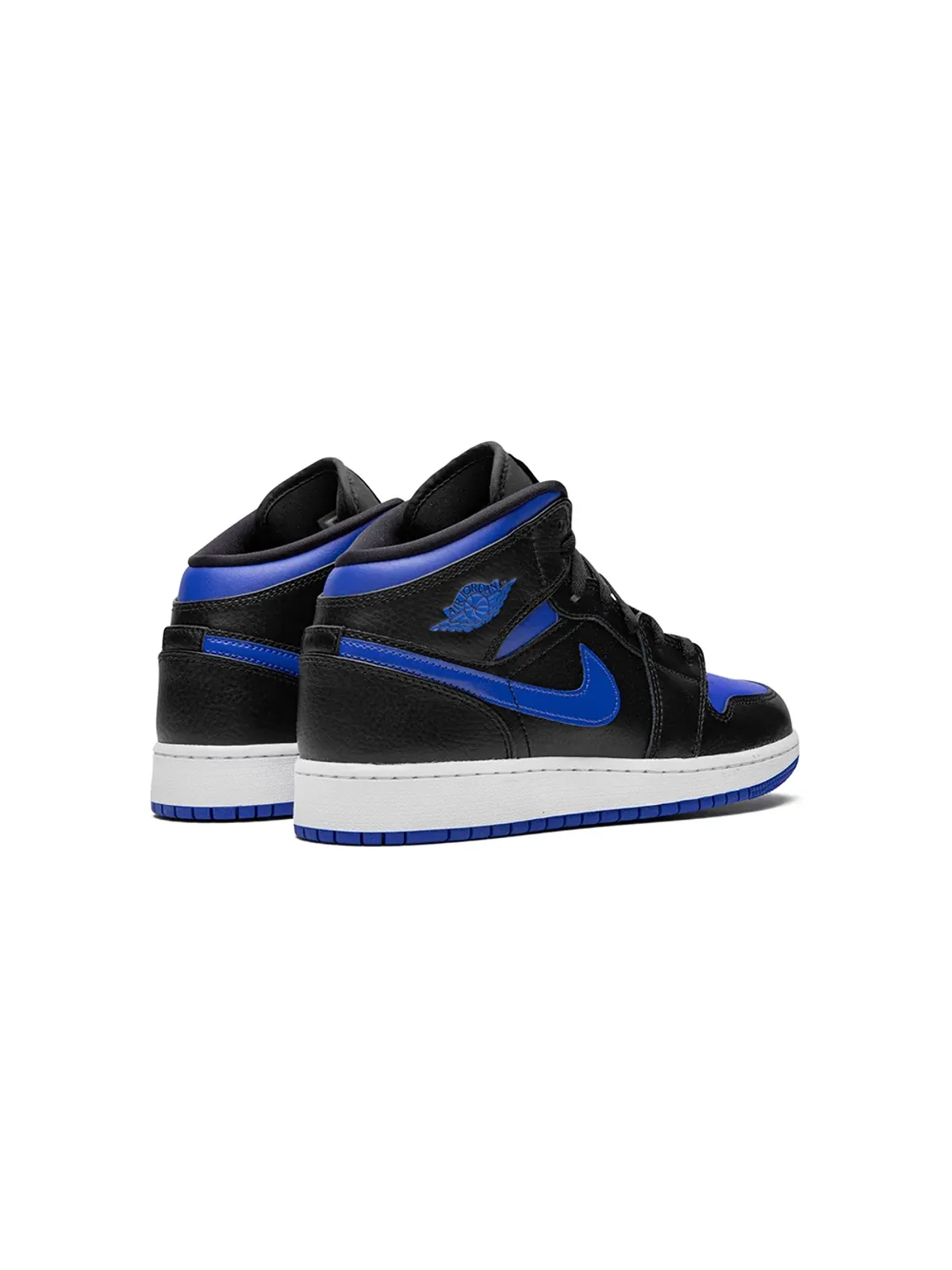 Jordan Kids エアジョーダン 1 ミッド ブラックロイヤル スニーカー - 画像3