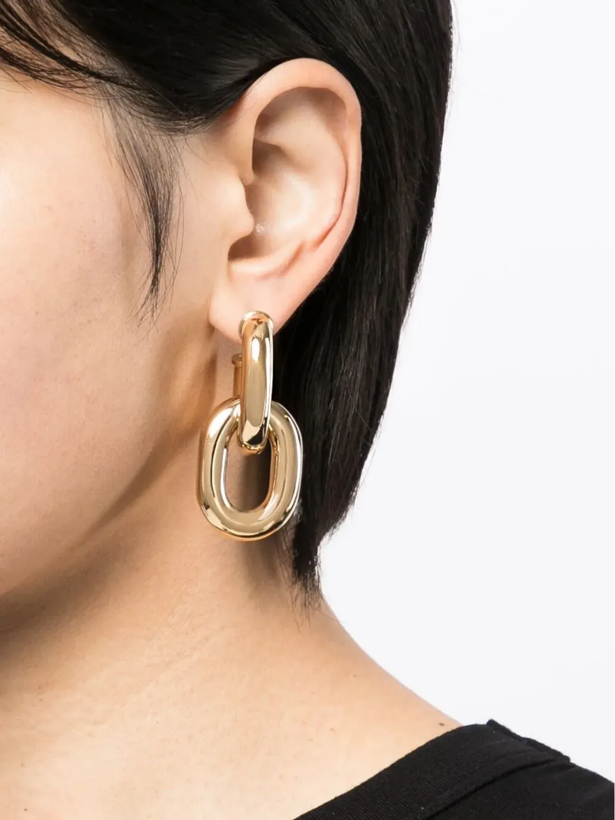 Rabanne chain link earrings - Gold - 画像4