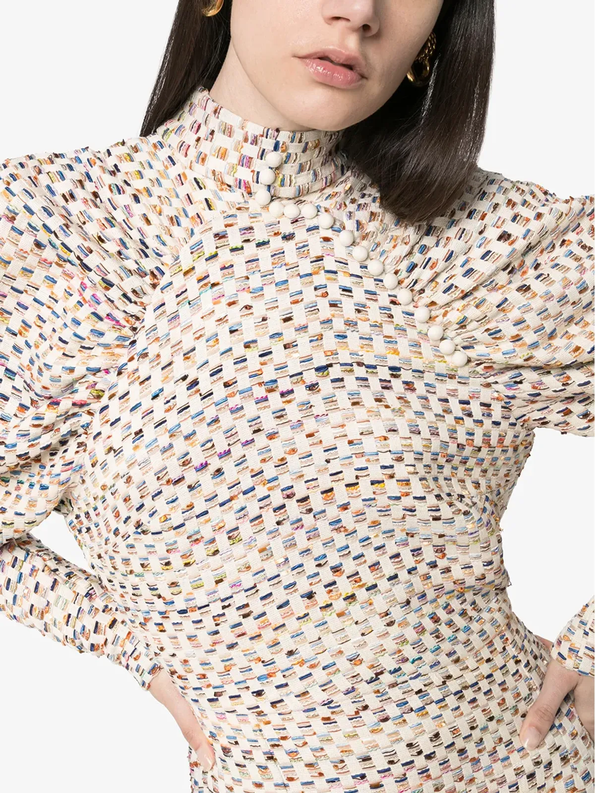 ROTATE BIRGER CHRISTENSEN キム パフスリーブ ミニドレス - 画像5