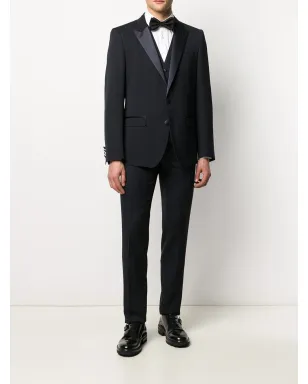 Dolce & Gabbana マルティーニフィット ウール-シルク タキシードスーツ - ブルー - サムネイル2