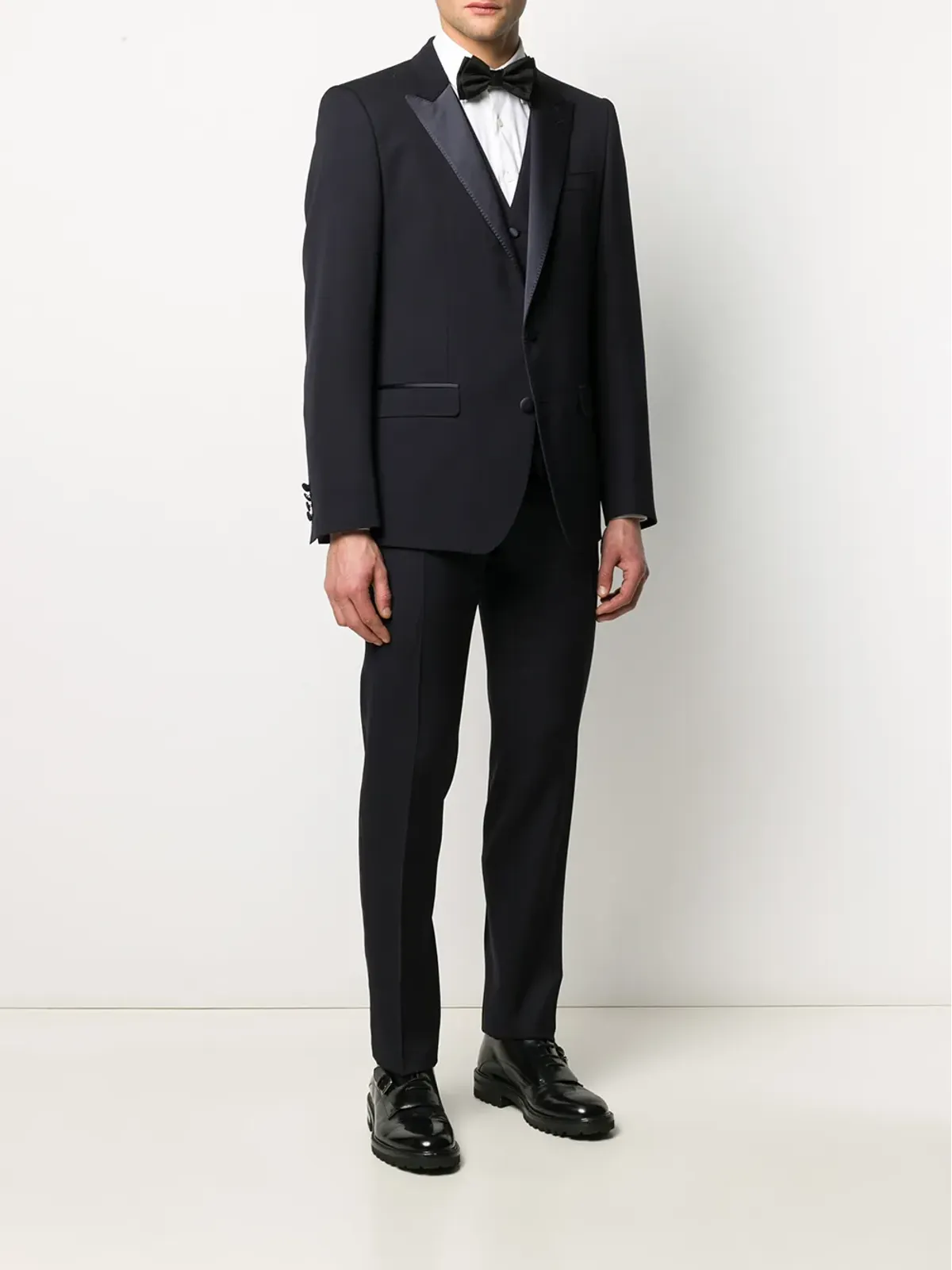 Dolce & Gabbana マルティーニフィット ウール-シルク タキシードスーツ - ブルー - 画像3