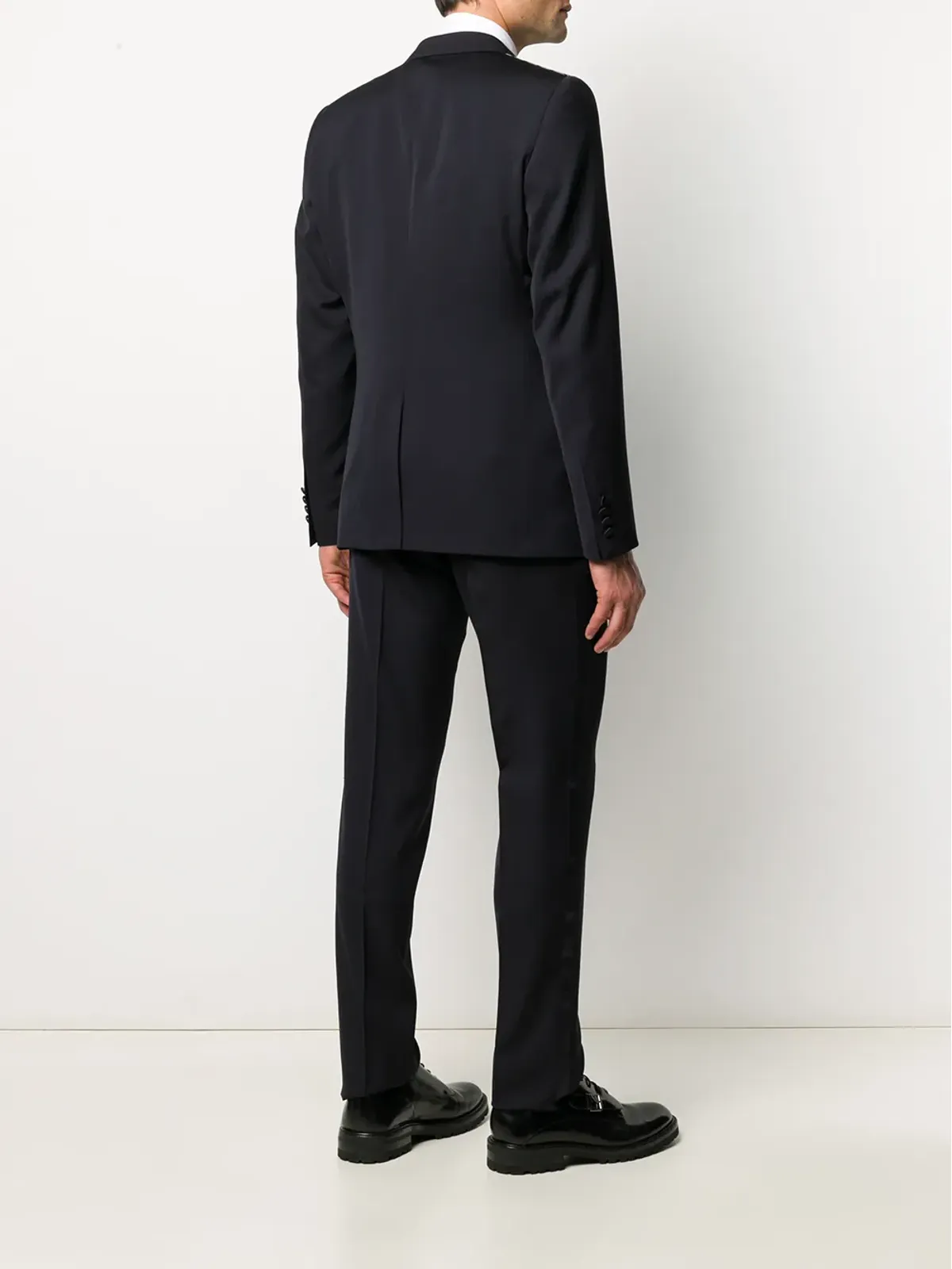 Dolce & Gabbana マルティーニフィット ウール-シルク タキシードスーツ - ブルー - 画像4