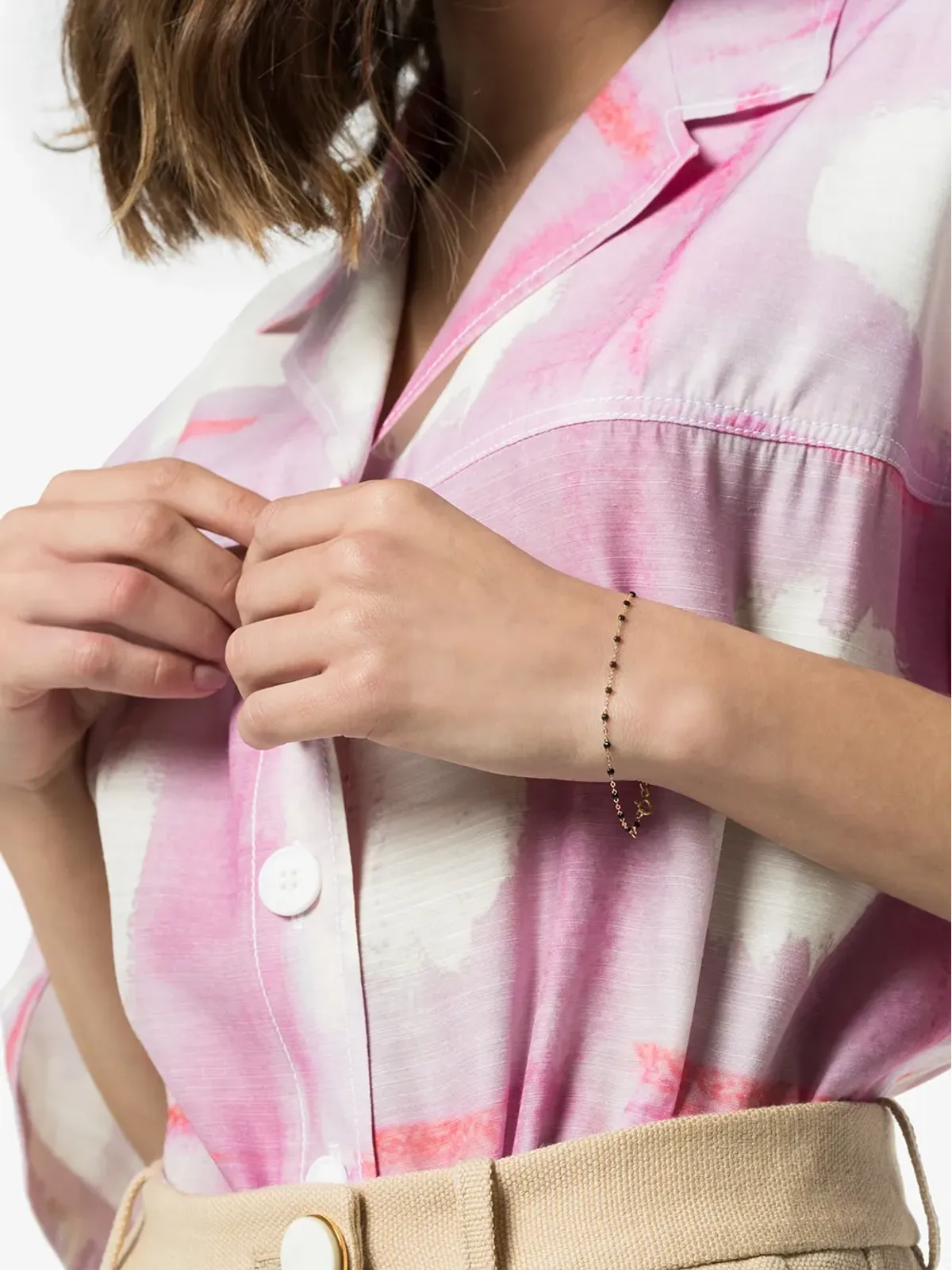 Gigi Clozeau 18Kイエローゴールド ビーズ ブレスレット - 画像5