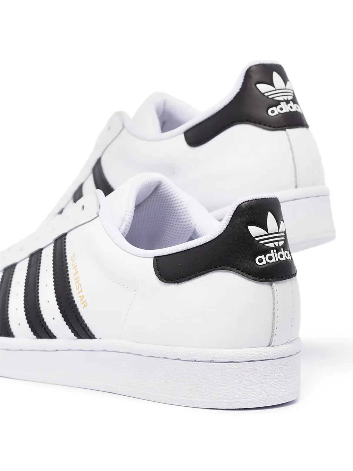 adidas スーパースター ホワイト/ブラック スニーカー - 画像3