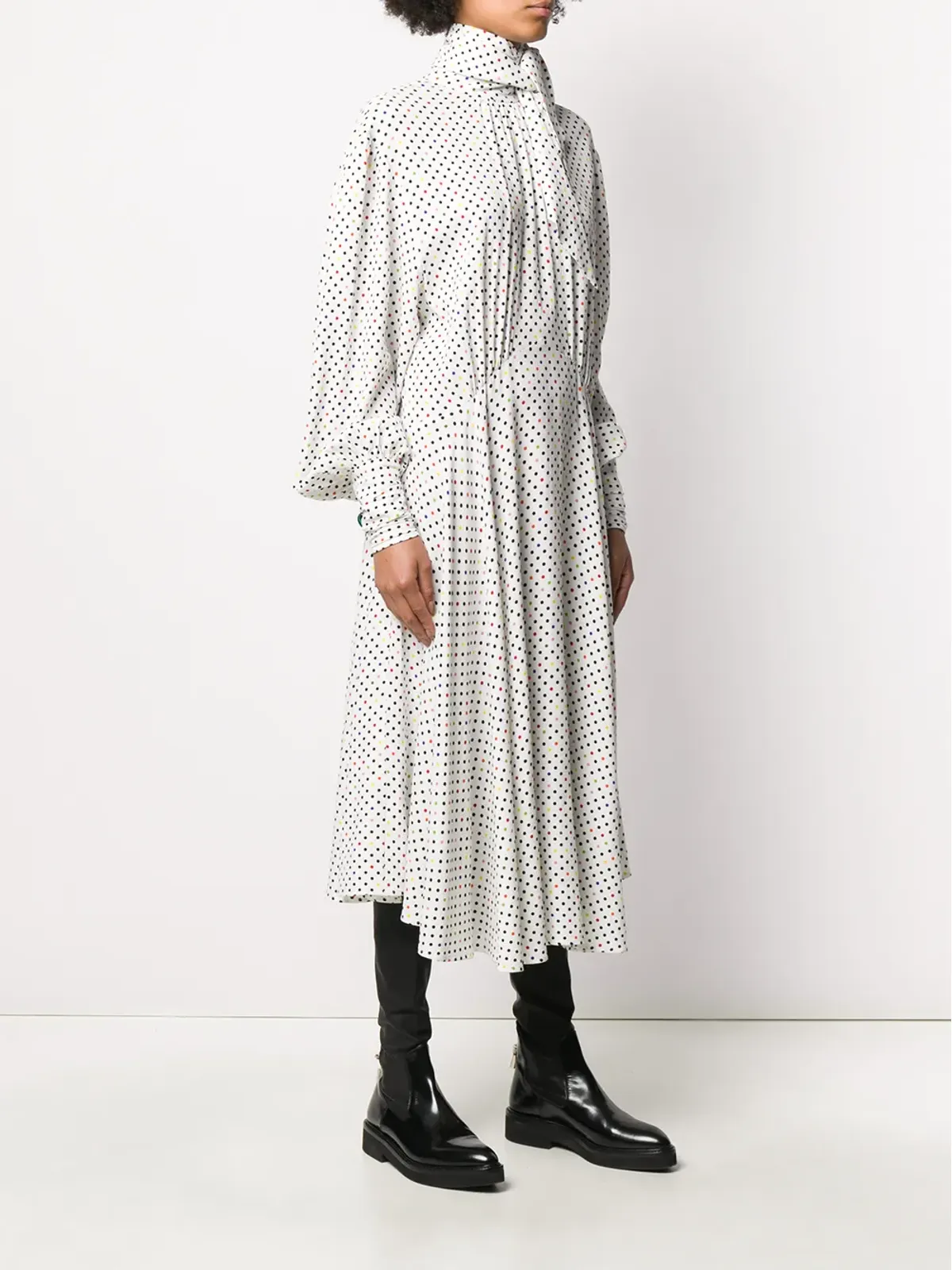 Christopher Kane ポルカドット タイネック ドレス - 画像3