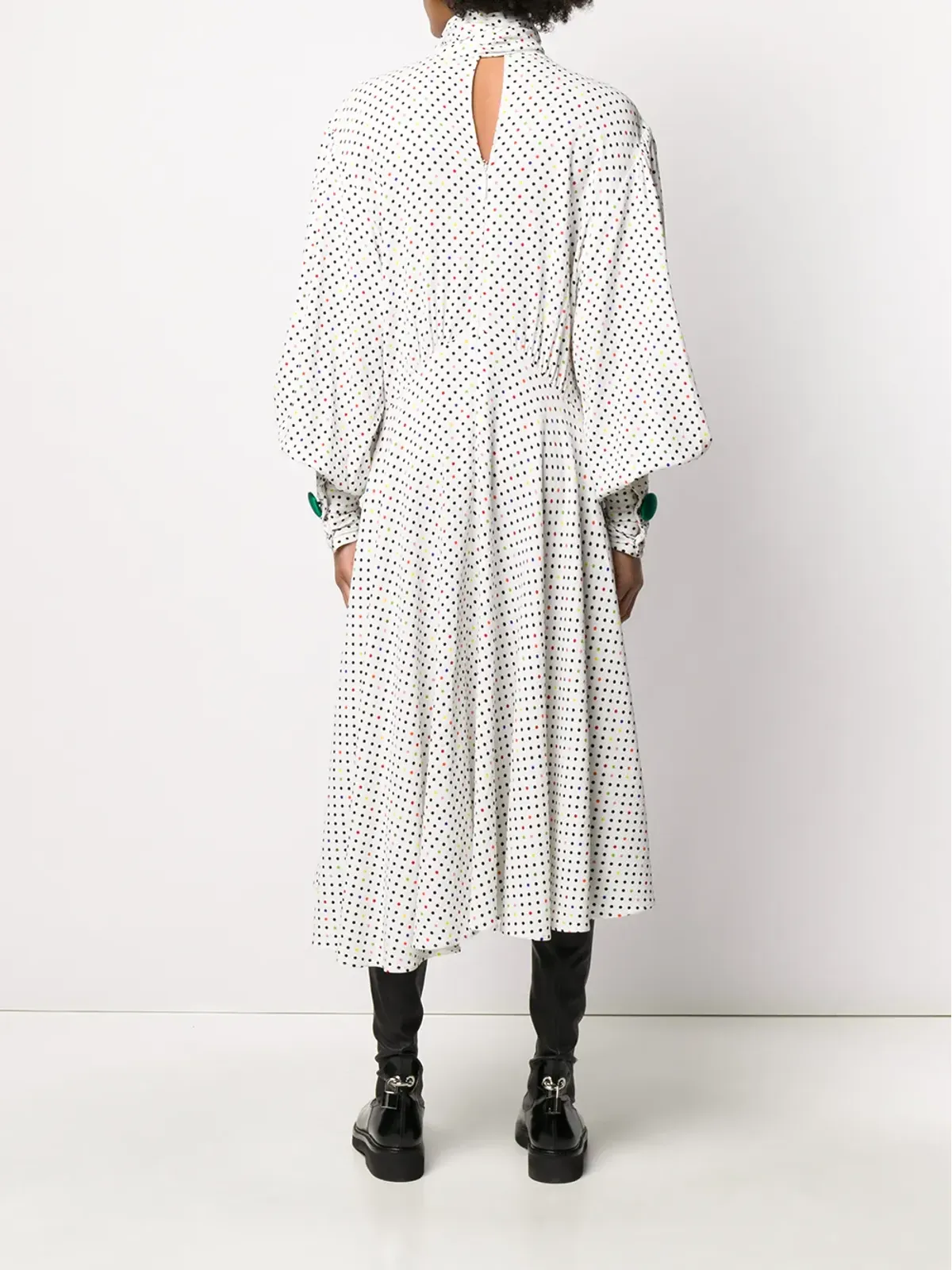 Christopher Kane ポルカドット タイネック ドレス - 画像4