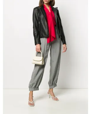 Emporio Armani ジップ付きバイカージャケット（ブラック） - サムネイル2