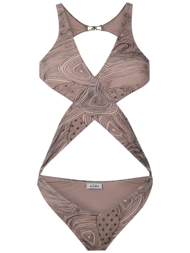 Amir Slama Amir Slama クリスクロスストラップ水着の商品画像