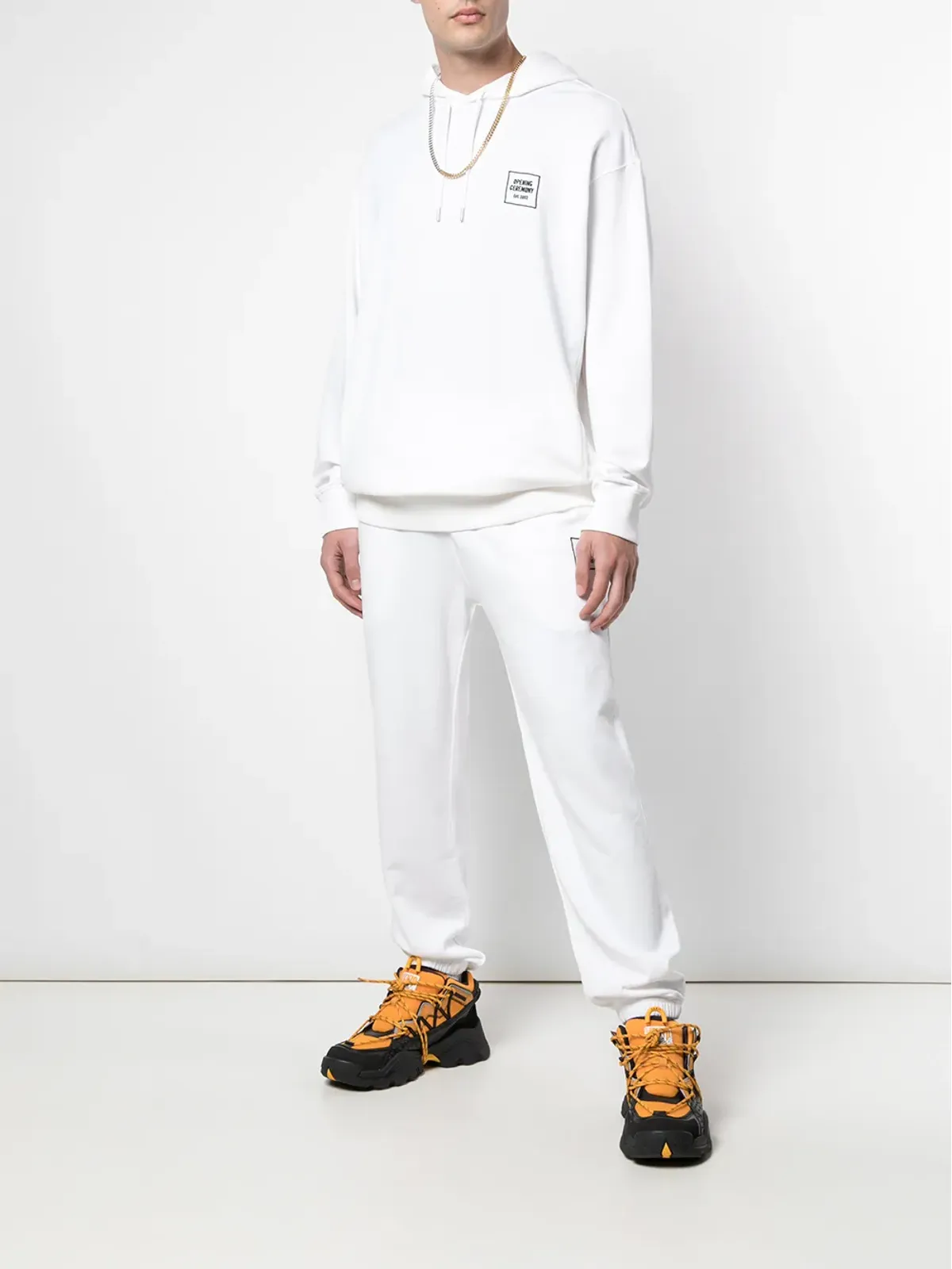 Opening Ceremony ホワイトのミニロゴ入りコットン製スウェットパンツ - 画像2