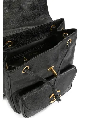 CHANEL Pre-Owned 1995 CC flap backpack - Black - サムネイル5
