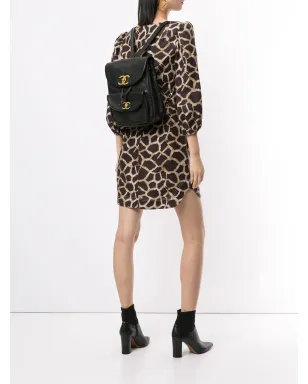 CHANEL Pre-Owned 1995 CC flap backpack - Black - サムネイル2