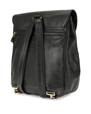 CHANEL Pre-Owned 1995 CC flap backpack - Black - サムネイル3