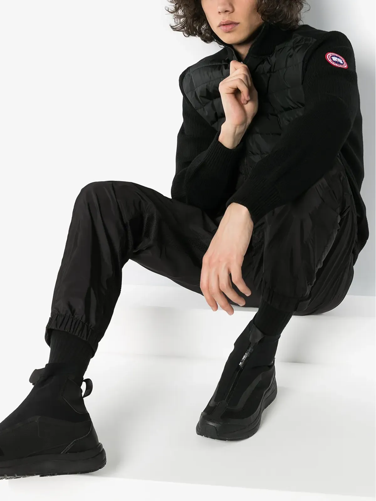 Canada Goose ハイブリッジ ウールパネル入りパデッドジャケット - 画像2