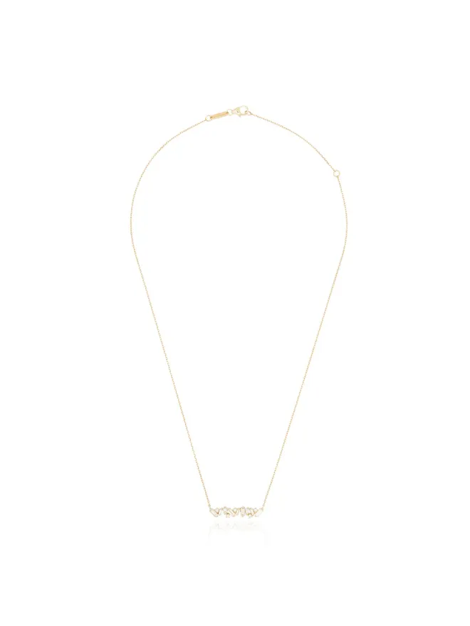 Suzanne Kalan Suzanne Kalan スパークルバー 18Kイエローゴールド ダイヤモンド ネックレスの商品画像