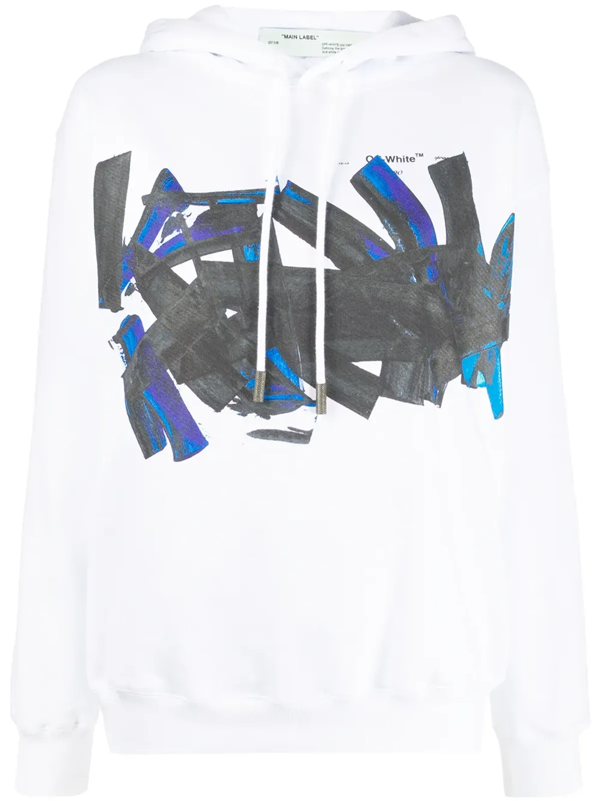 Off-White graphic logo print hoodie - 画像1