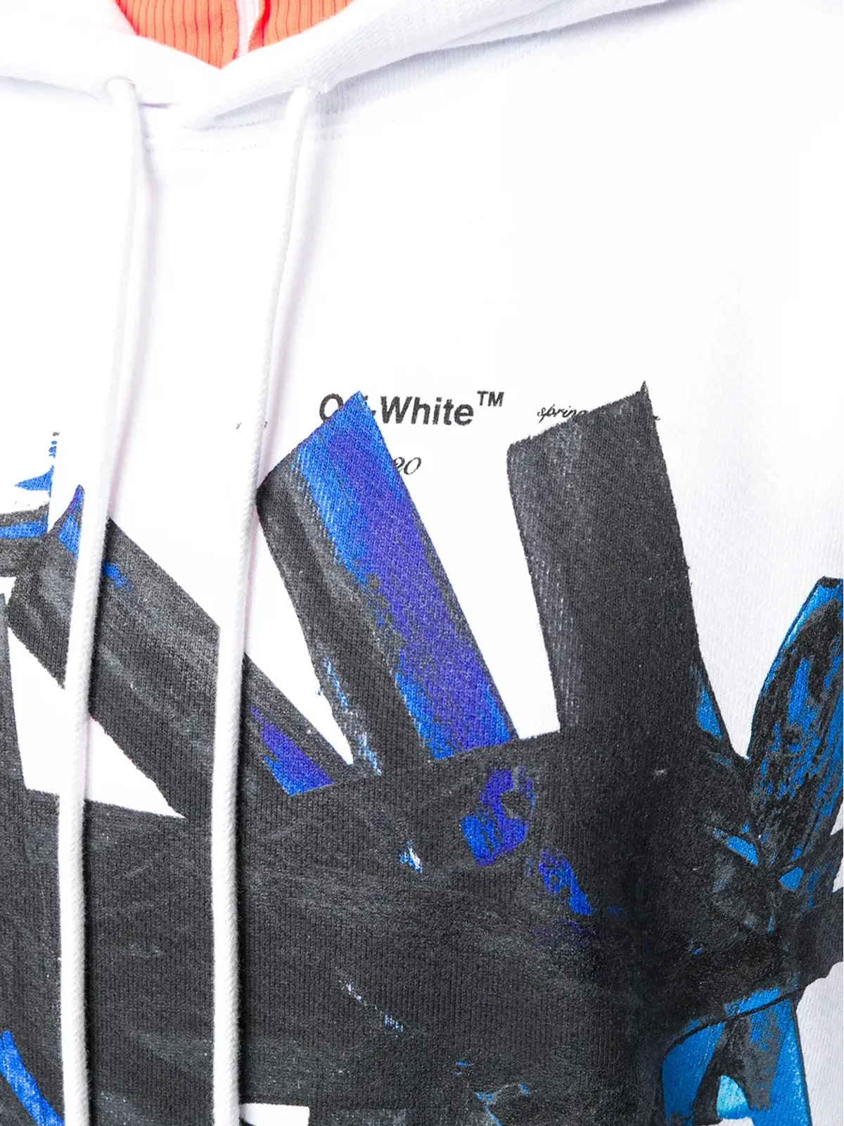 Off-White graphic logo print hoodie - 画像5