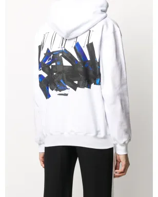 Off-White graphic logo print hoodie - サムネイル4