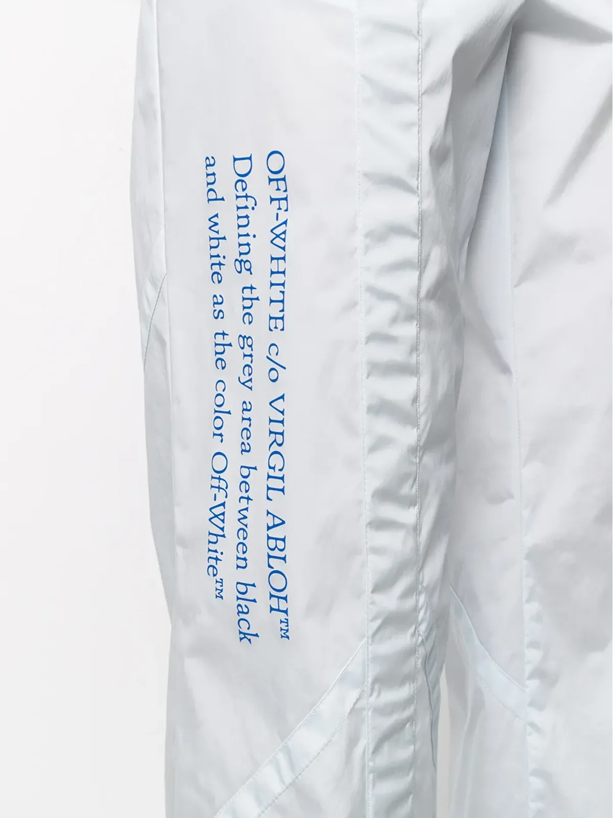 Off-White パネルド・パラッツォパンツ - ブルー - 画像5