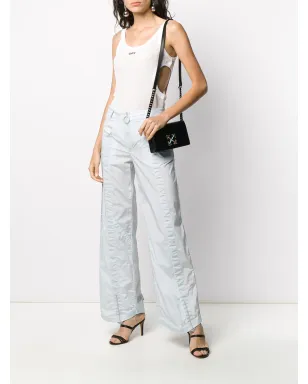 Off-White パネルド・パラッツォパンツ - ブルー - サムネイル2