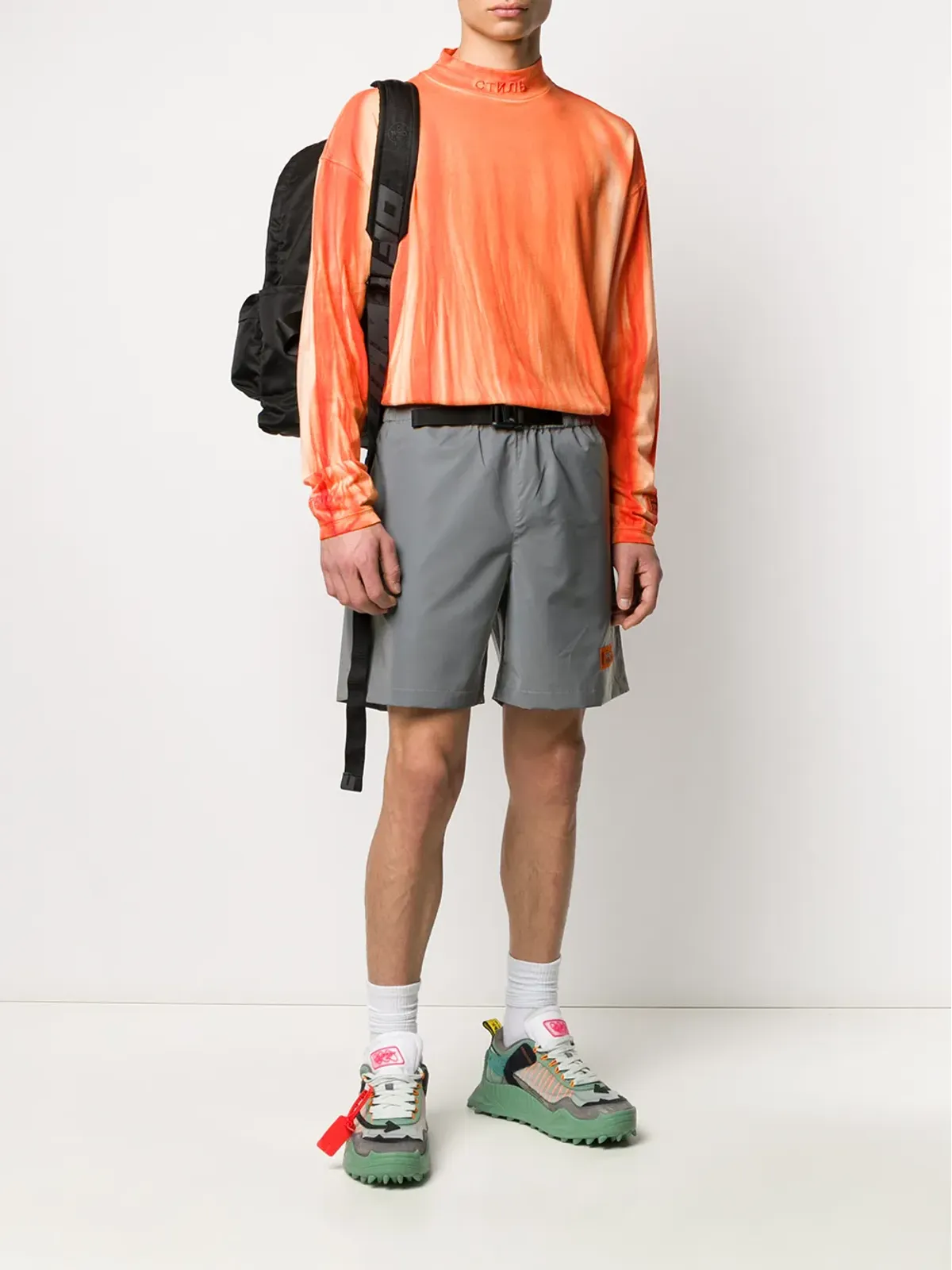 Heron Preston ストーンウォッシュド タートルネックトップ - 画像2