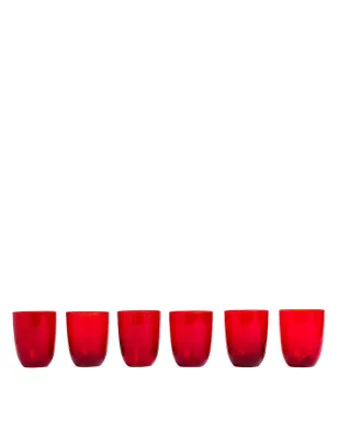 NasonMoretti Idra 水グラス（セット6個）- レッド - サムネイル1