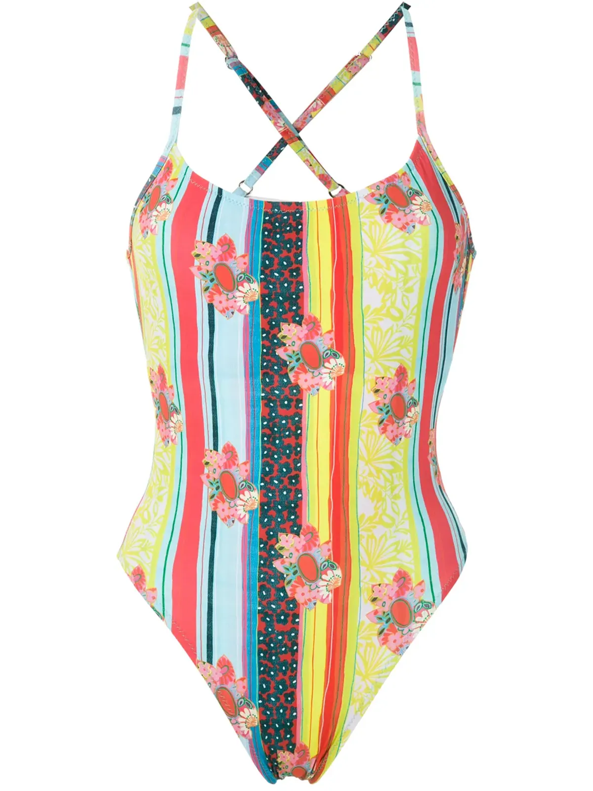 Amir Slama printed one piece swimsuit - Multicolour - 画像1