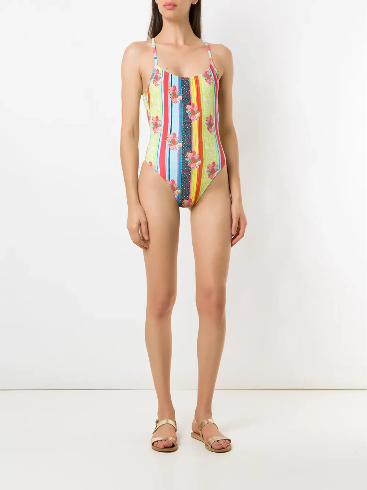 Amir Slama printed one piece swimsuit - Multicolour - 画像2