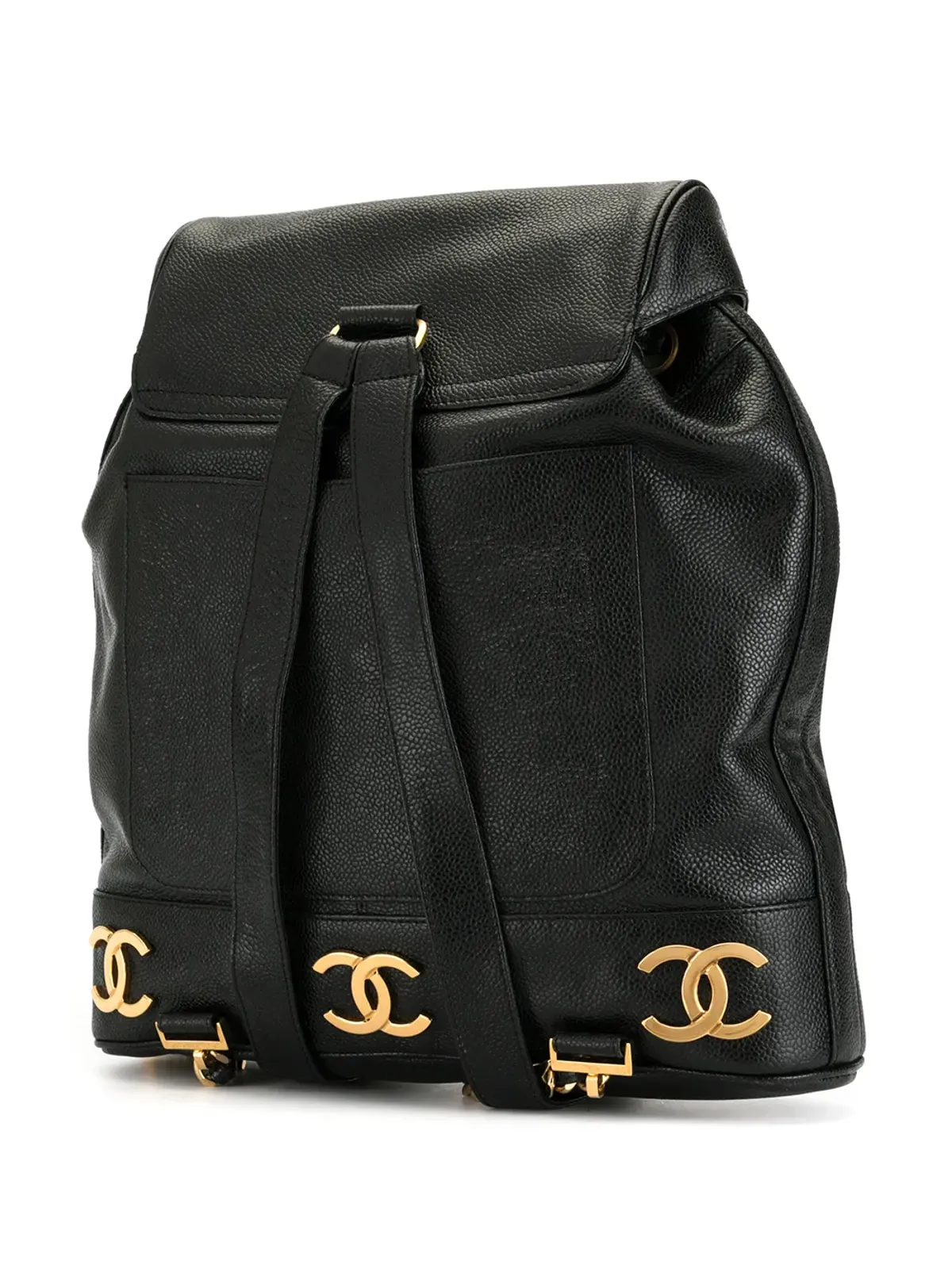 CHANEL Pre-Owned 1992 トリプルCCロゴバックパック - 画像3