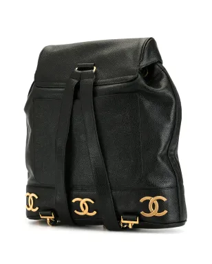 CHANEL Pre-Owned 1992 トリプルCCロゴバックパック - サムネイル3