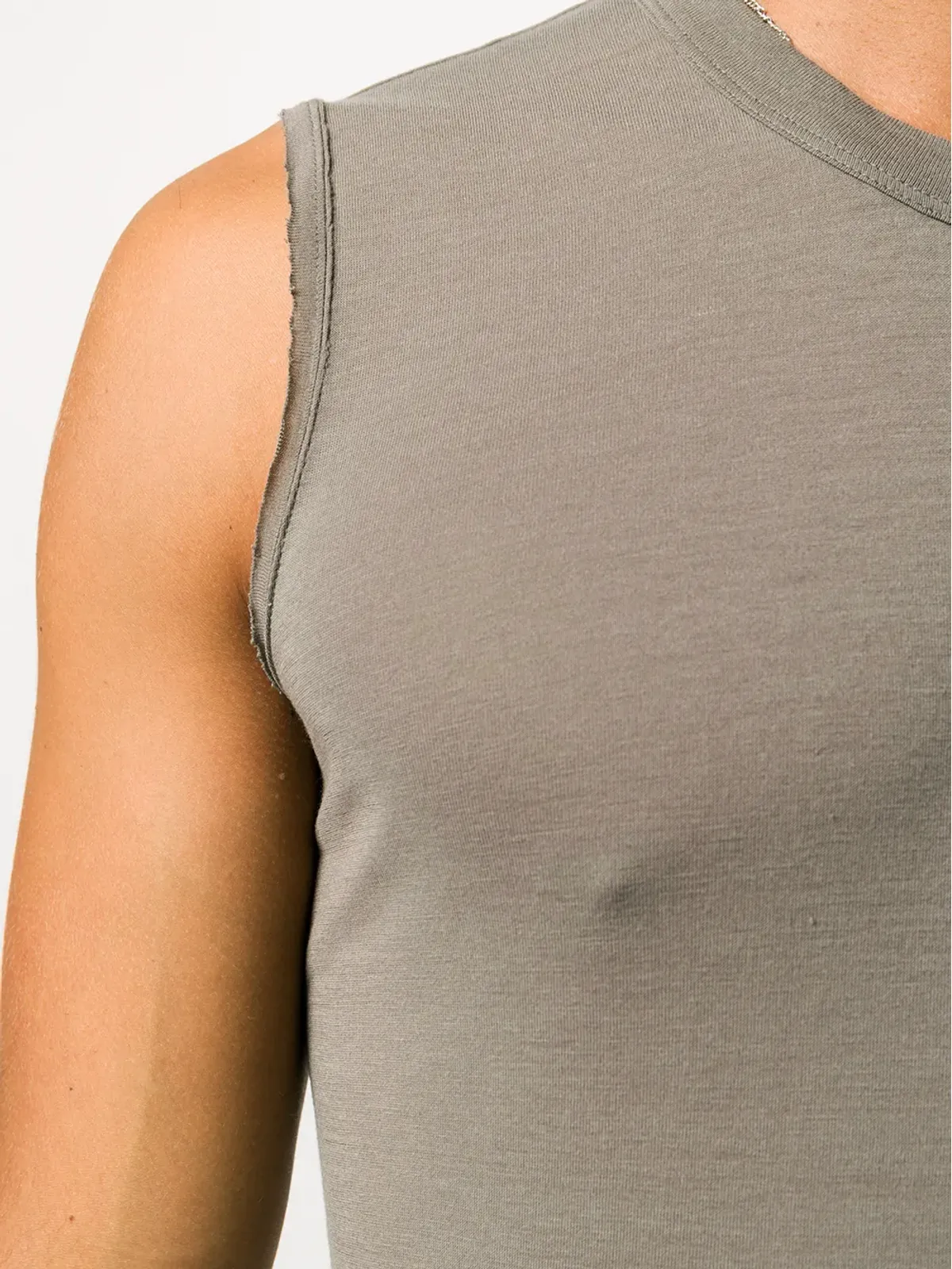 Rick Owens ロングクルーネック タンクトップ - グレー - 画像5