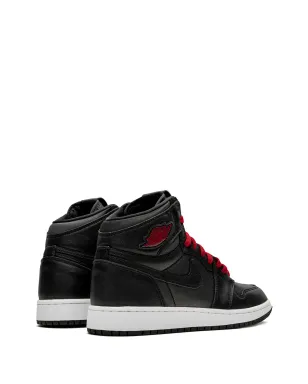 Jordan Kids Air Jordan 1 High Retro "Black Satin/Gym Red" sneakers - サムネイル3