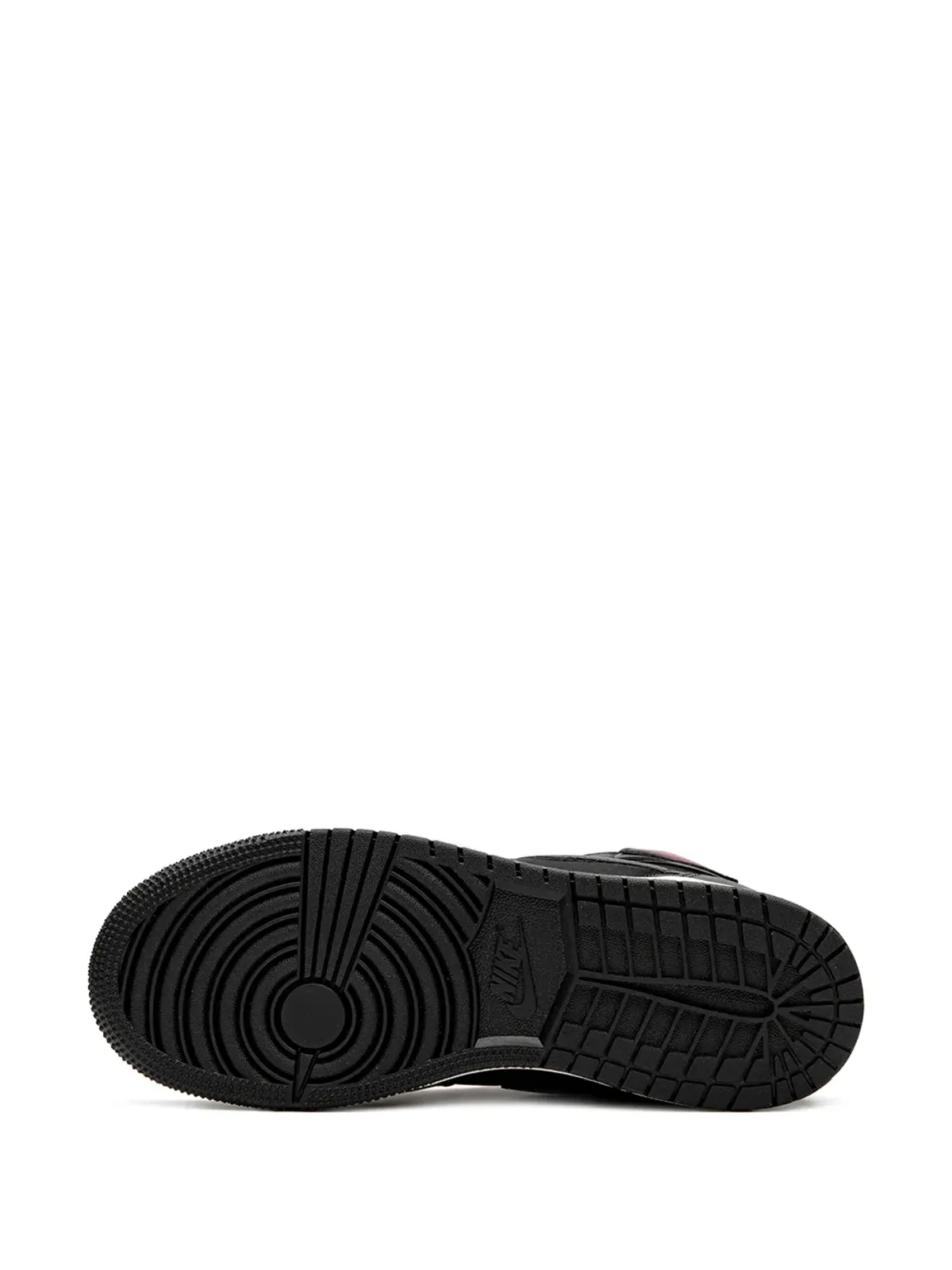 Jordan Kids Air Jordan 1 High Retro "Black Satin/Gym Red" sneakers - 画像4