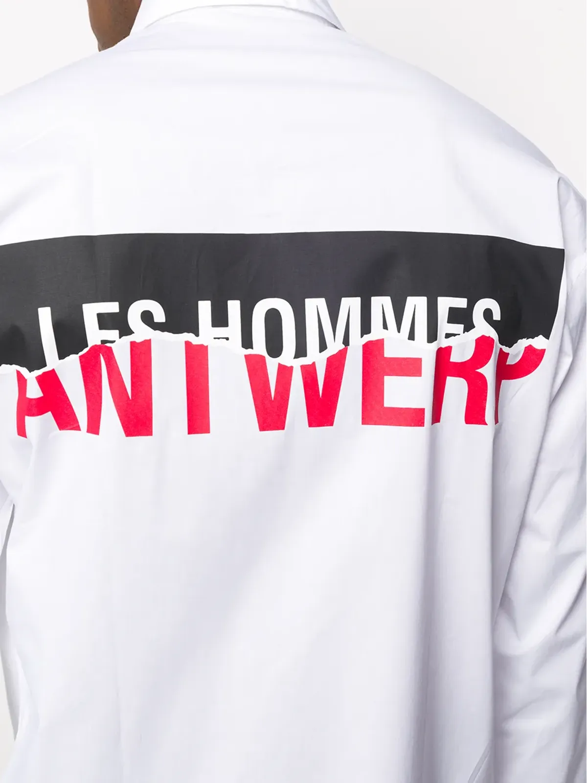 LES HOMMES ポイントカラー無地シャツ - 画像5