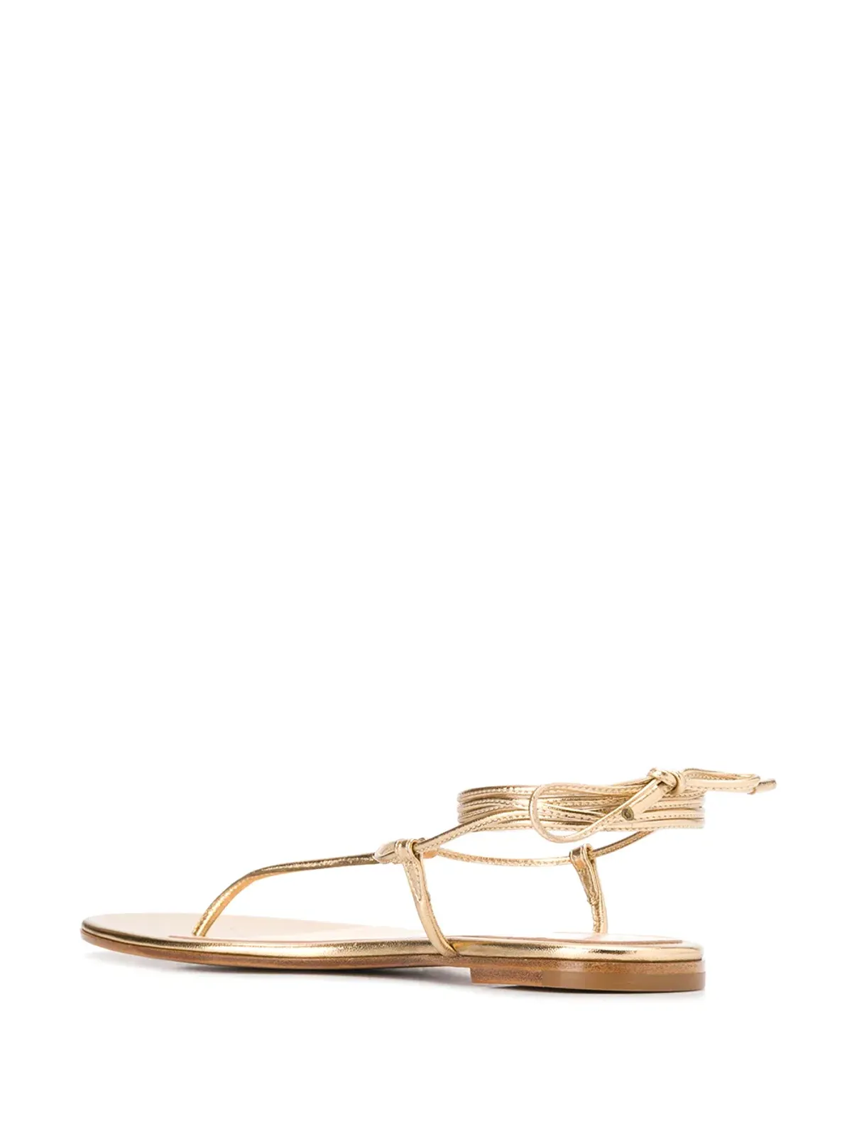 Gianvito Rossi アンクルストラップフラットサンダル - 画像3