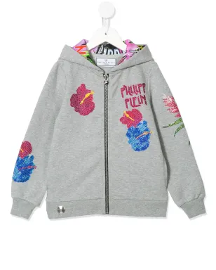 Philipp Plein Junior エンベリッシュド ロゴ フーディ - サムネイル1