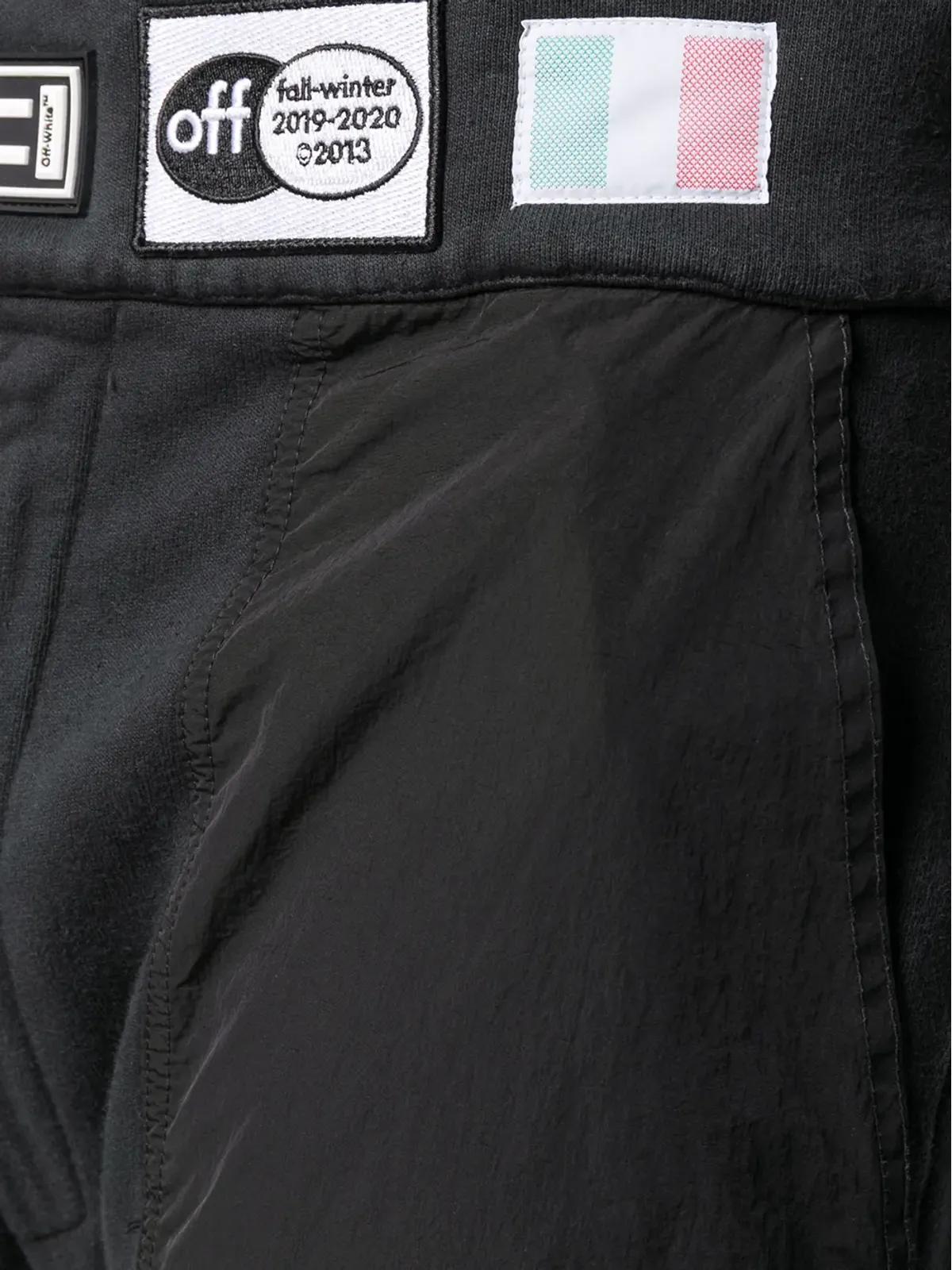 Off-White パラシュートパッチワーク トラックパンツ - 画像5